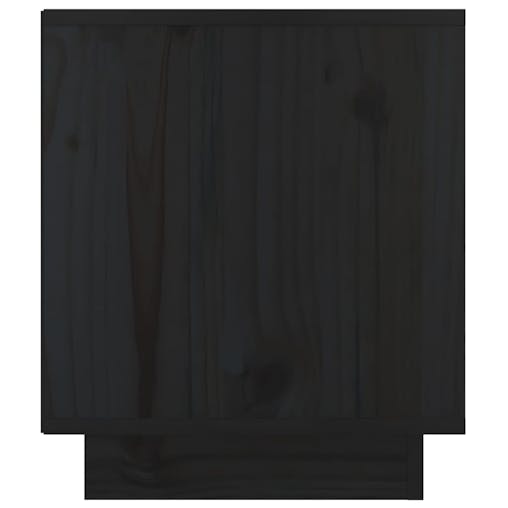 NNEVL Bedside Cabinets 2 pcs Black 40x34x40 cm Solid Wood Pine