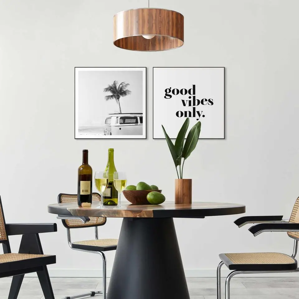 Set poster met lijst - Good Vibes