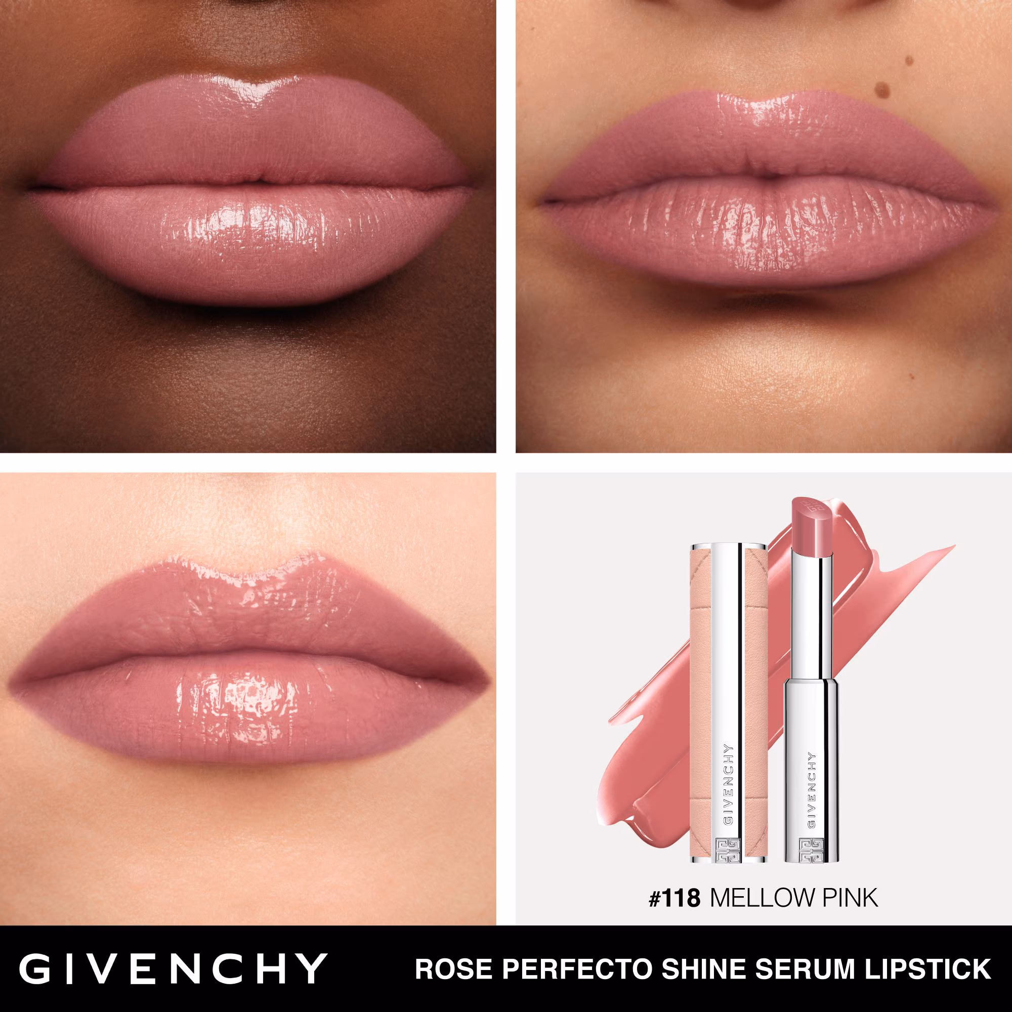 ROSE PERFECTO SHINE SERUM LIPSTICKRouge à lèvres brillant et soin