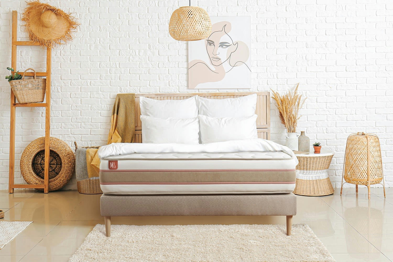 LE DÉLICAT - Matelas 90x200 Ressorts et mémoire de forme - Equilibré