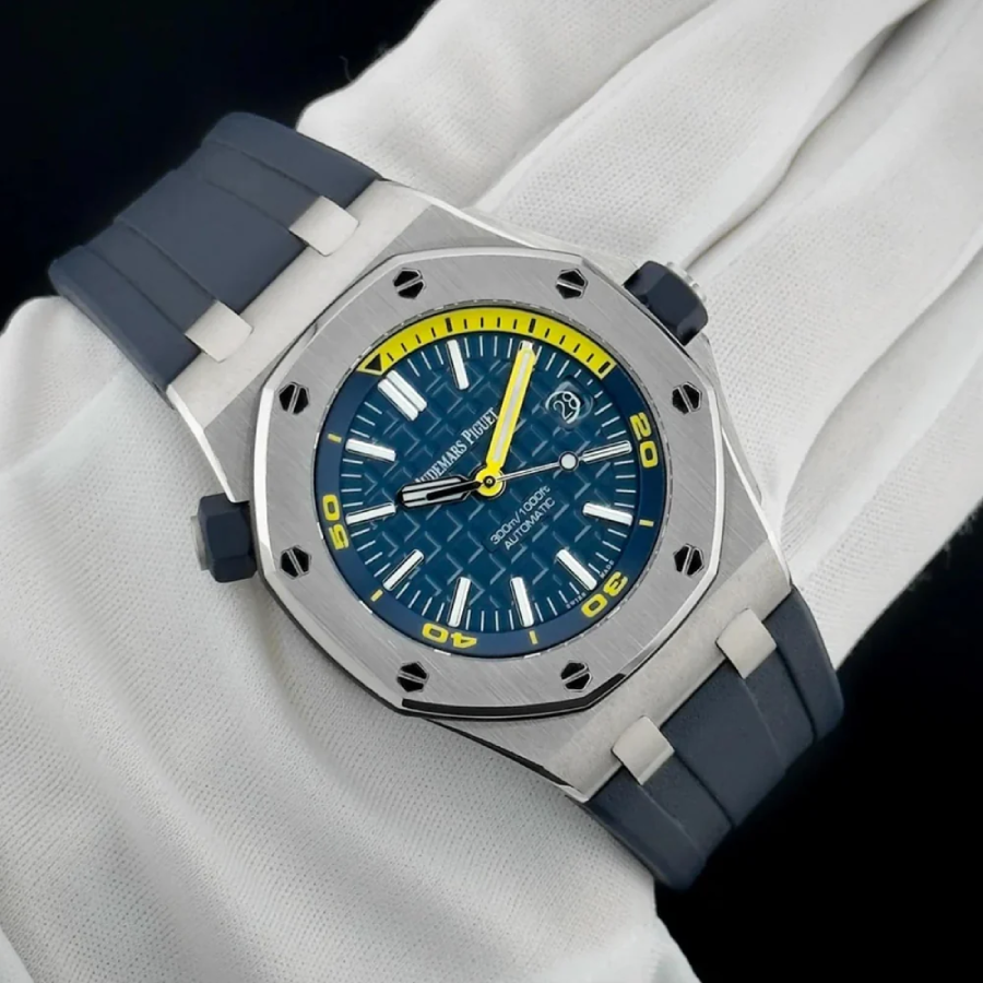 Audemars Piguet – Royal Oak –  Rubber Strap – Blue