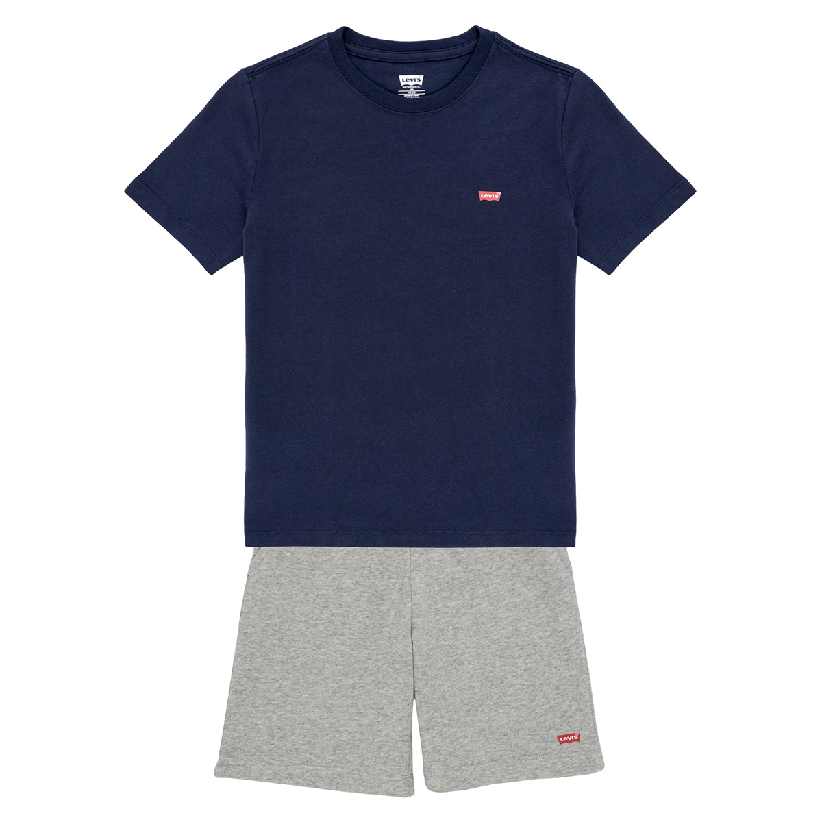 Levi's - BATWING TEE & KNIT SHORT - Marine / Grey