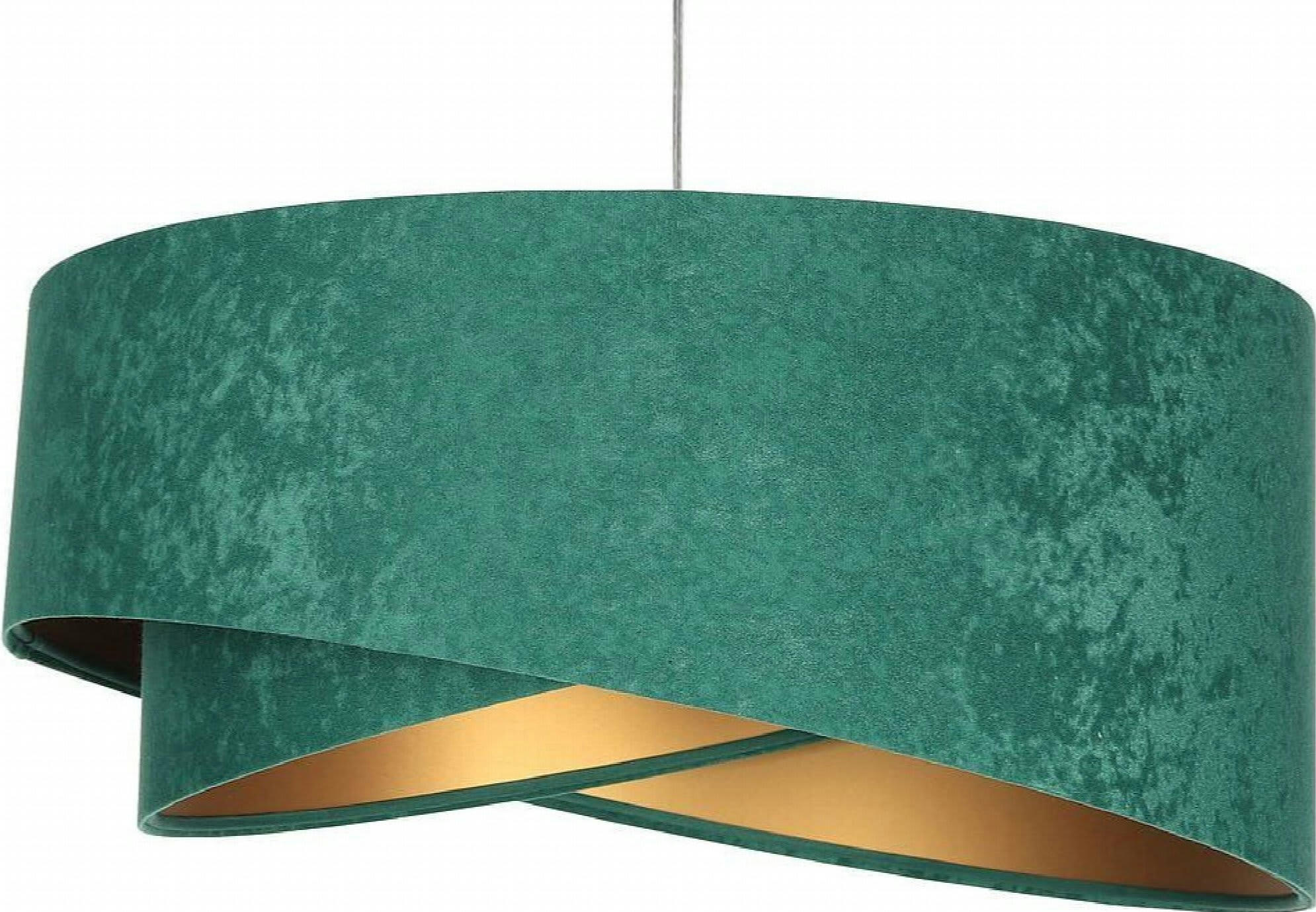 ASYMETRIC - Suspension Tissu Vert 50x50x105 cm