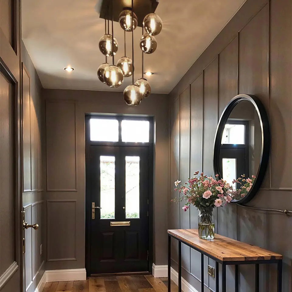 Qazqa plafondlamp athens zwart g9