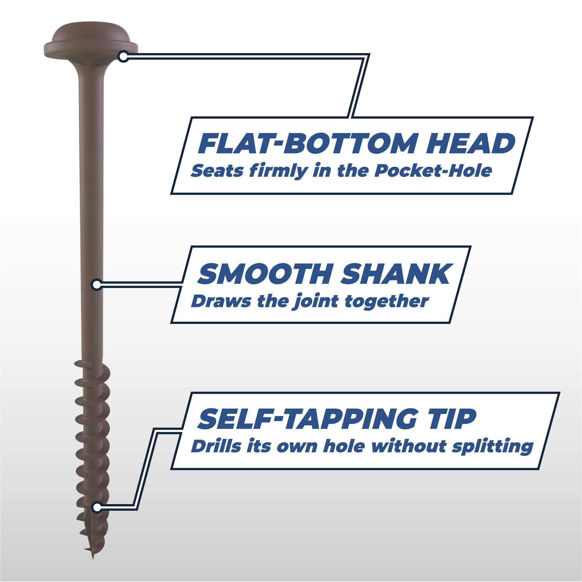 Kreg Square XL Pocket-Hole Screws, 4-in, 30-ct