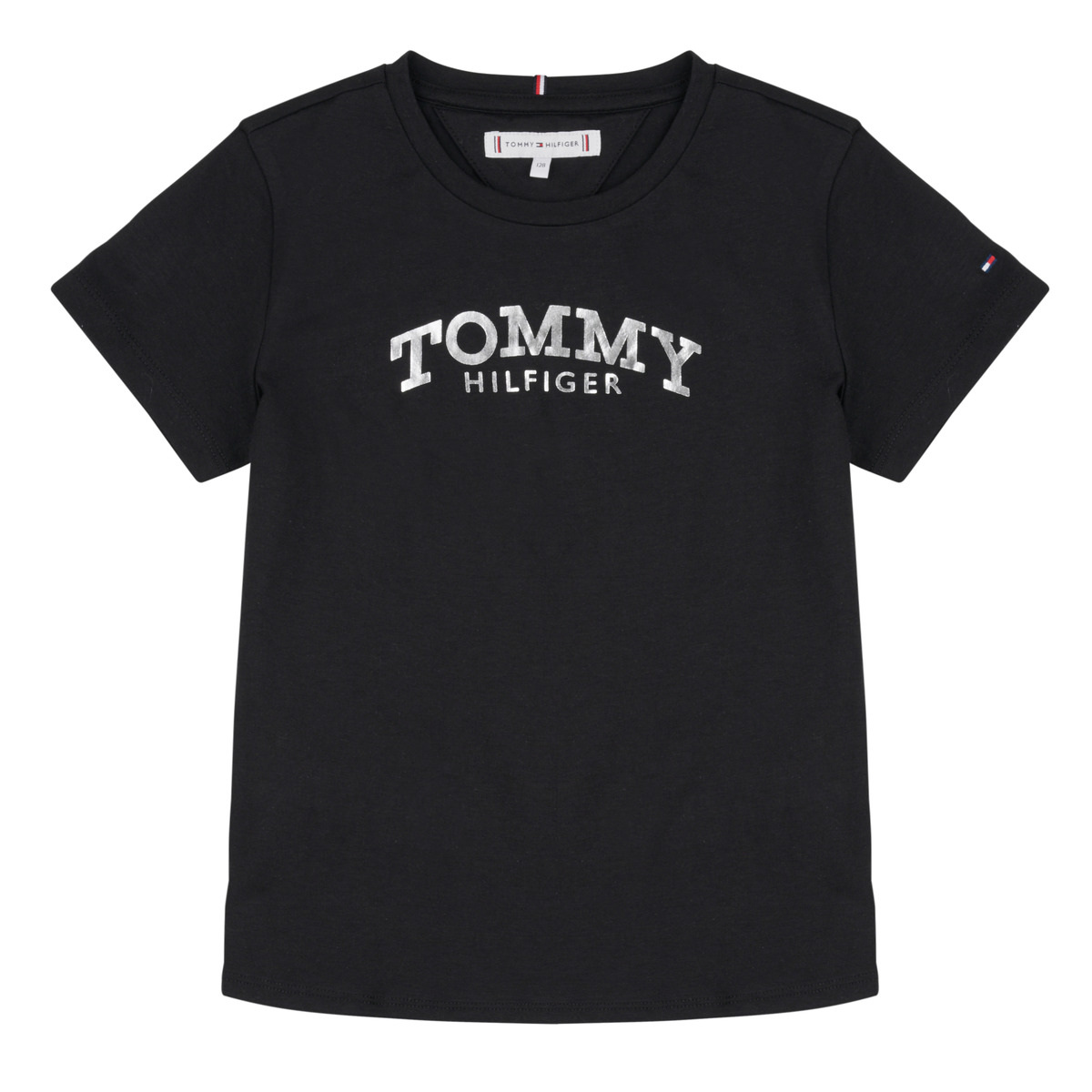 Tommy Hilfiger - TOMMY FOIL TEE SS - Black