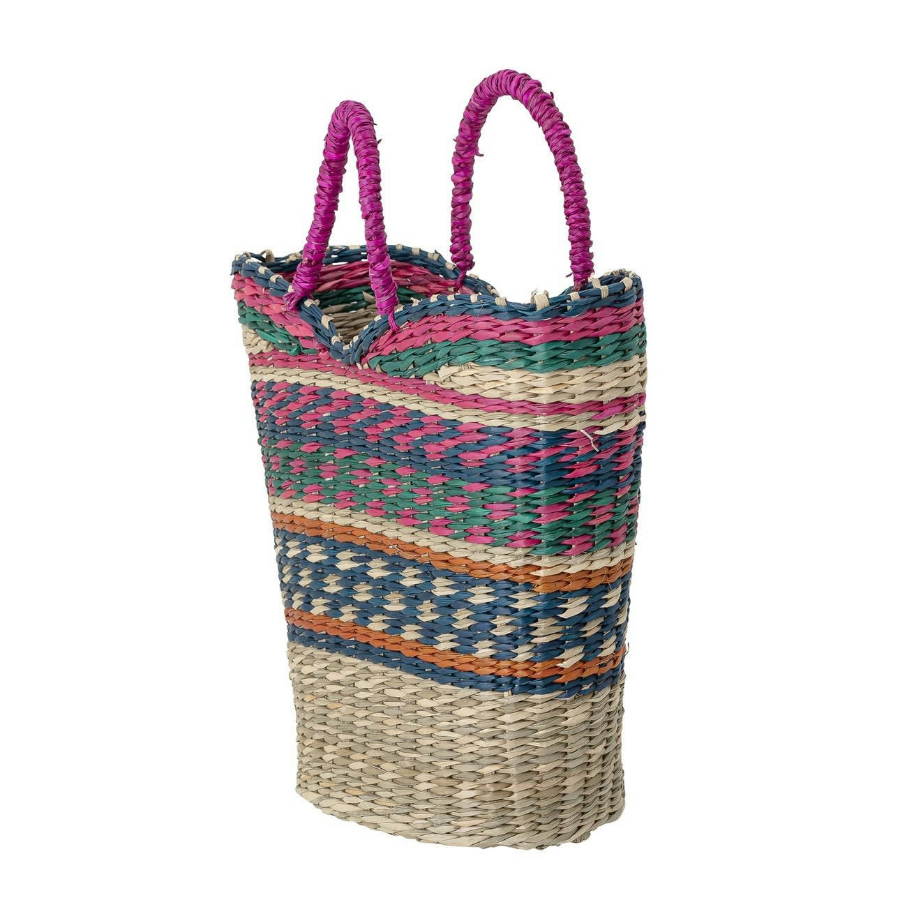 - Panier Jonc de mer Multicolore 25X29