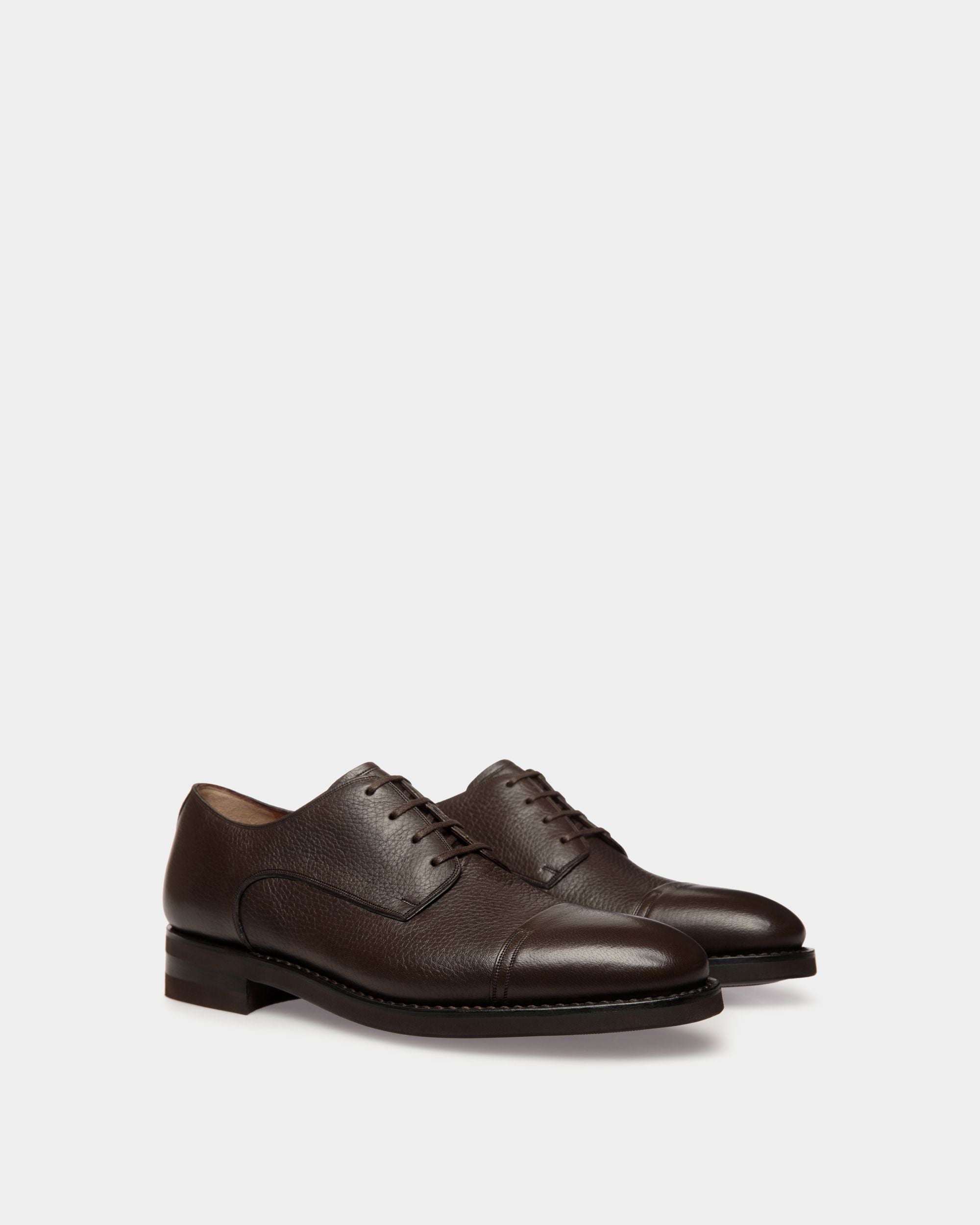 Scribe Un Derby-Schuh Aus Hirschleder In Ebenholzschwarz
