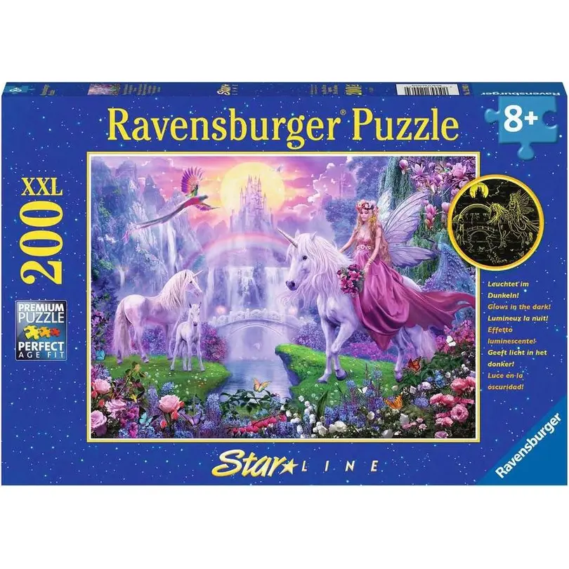 Puzzle 200-teilig Magische Einhornnacht