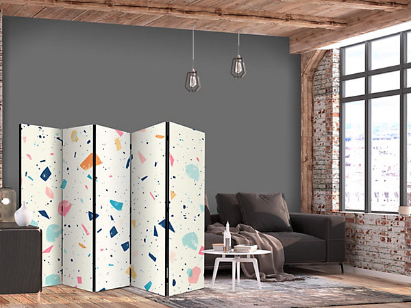 Paravent - Terrazzo multicolore Motif joyeuxclair