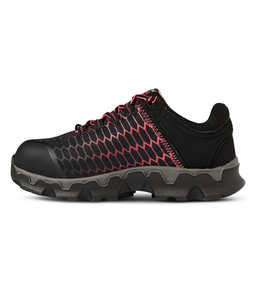 Timberland PRO Women's Powertrain Sport Aluminum Toe Composite Plate Athletic Shoes - Black/Pink