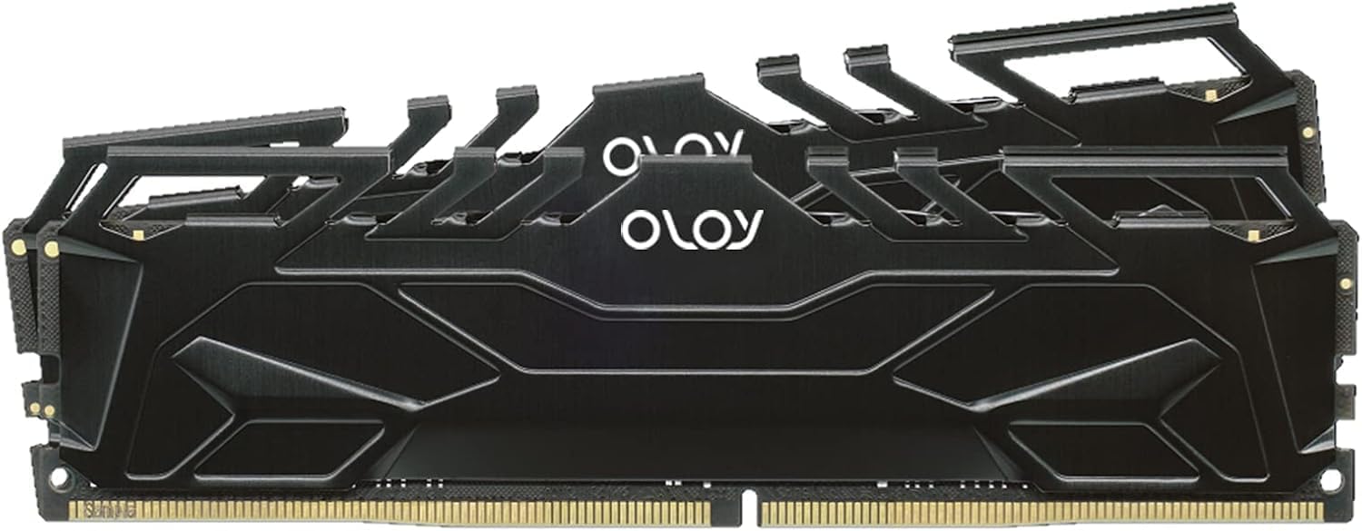 OLOy DDR4 RAM 16GB (2x8GB) Black Owl 3200 MHz CL16 1.35V 288-Pin Desktop Gaming UDIMM (MD4U0832161BJ0DA)