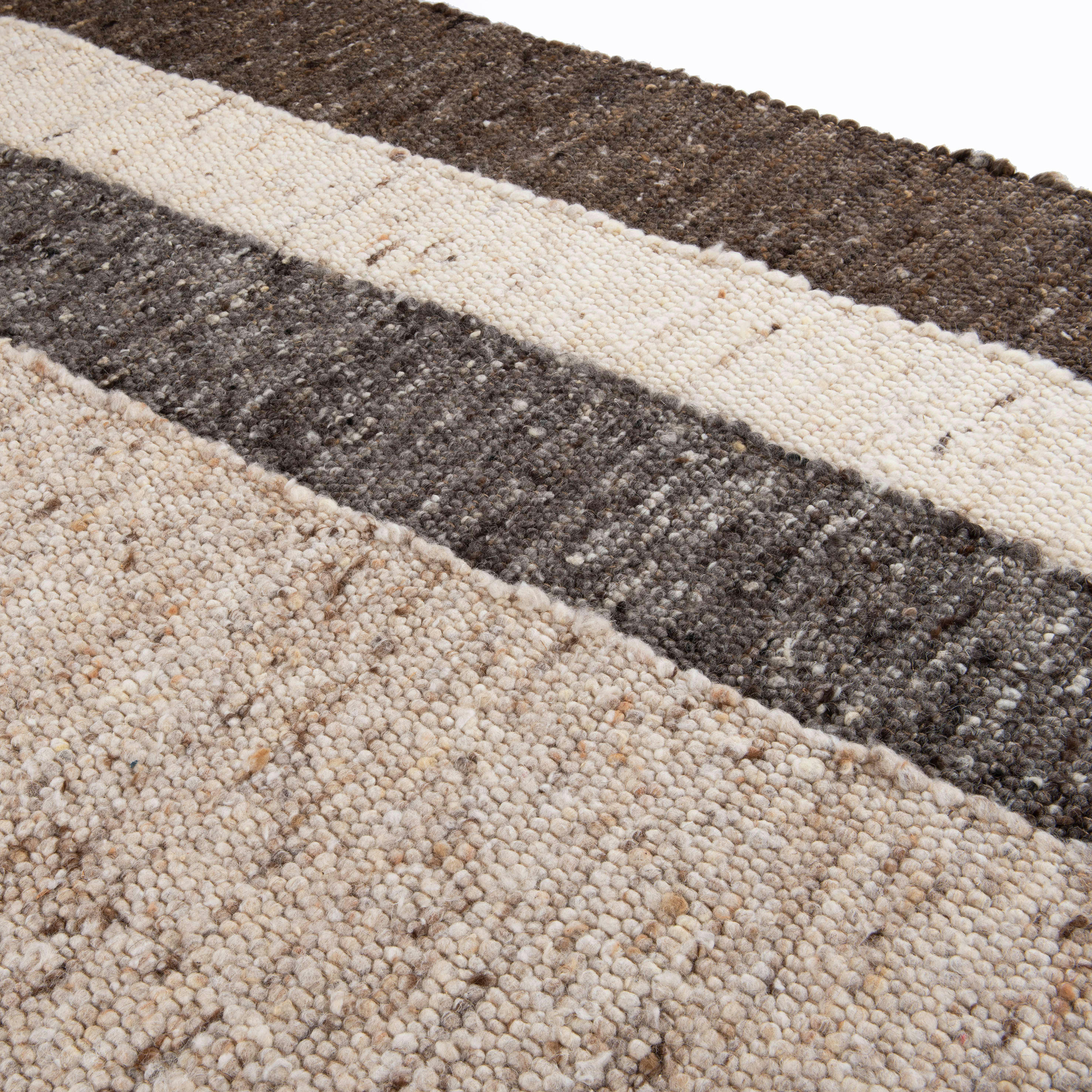 ALM-GLÜCK - Tapis tissé à la main en laine naturelle naturel 160x230