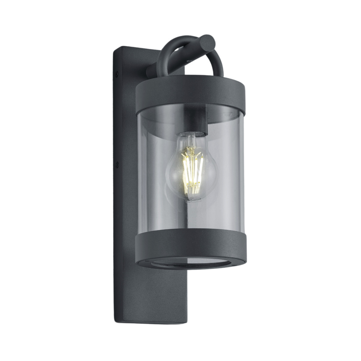 Kinkiet zewnętrzny z czujnikiem antracyt SAMBESI 1xE27x28W IP44 Trio