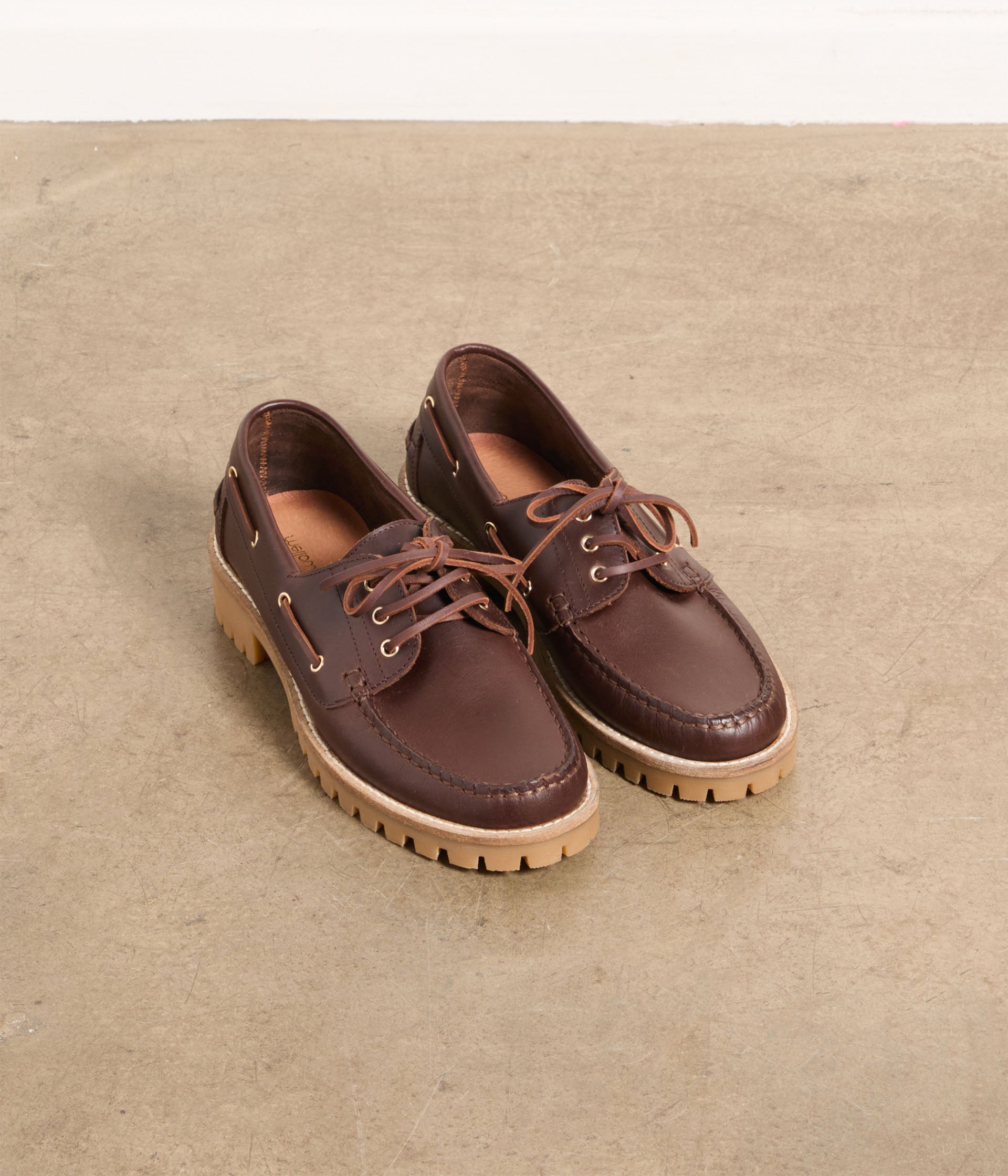 Chaussures bateau chocolat Bart