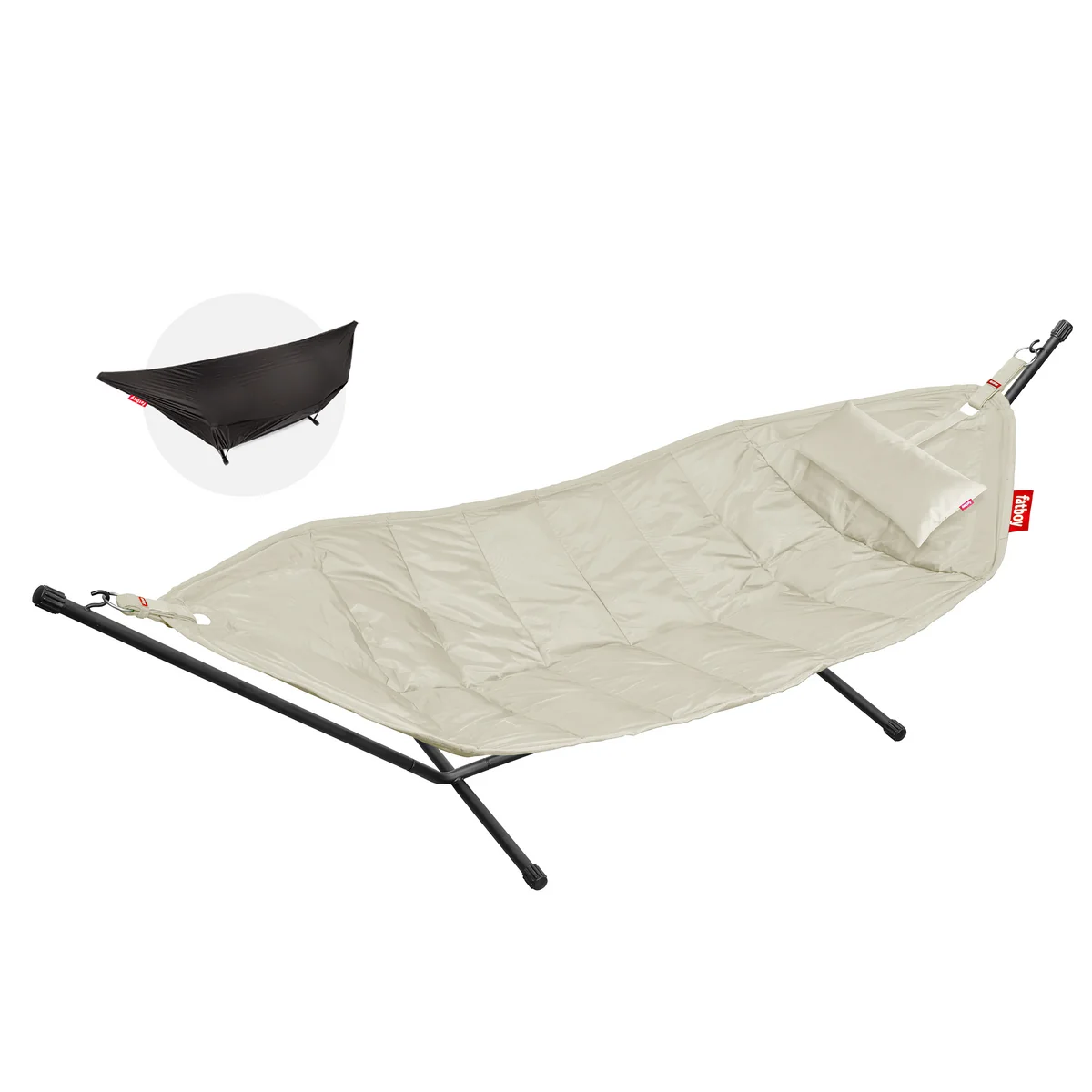 Fatboy - Headdemock Hängematte Deluxe mit Gestell, Kissen und Abdeckung