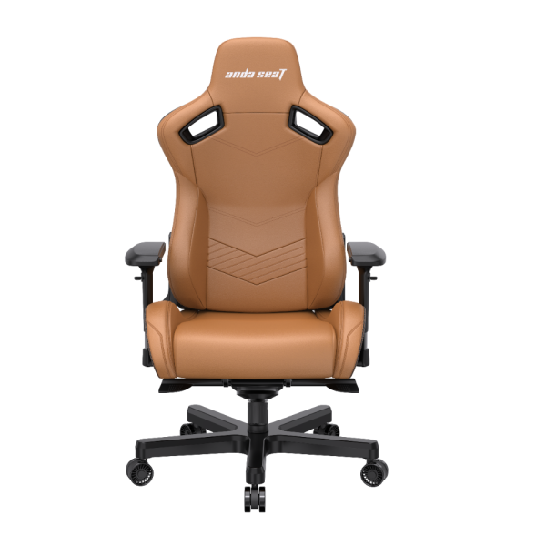Fotel gamingowy skórzany Anda Seat Kaiser 2 XL brązowy