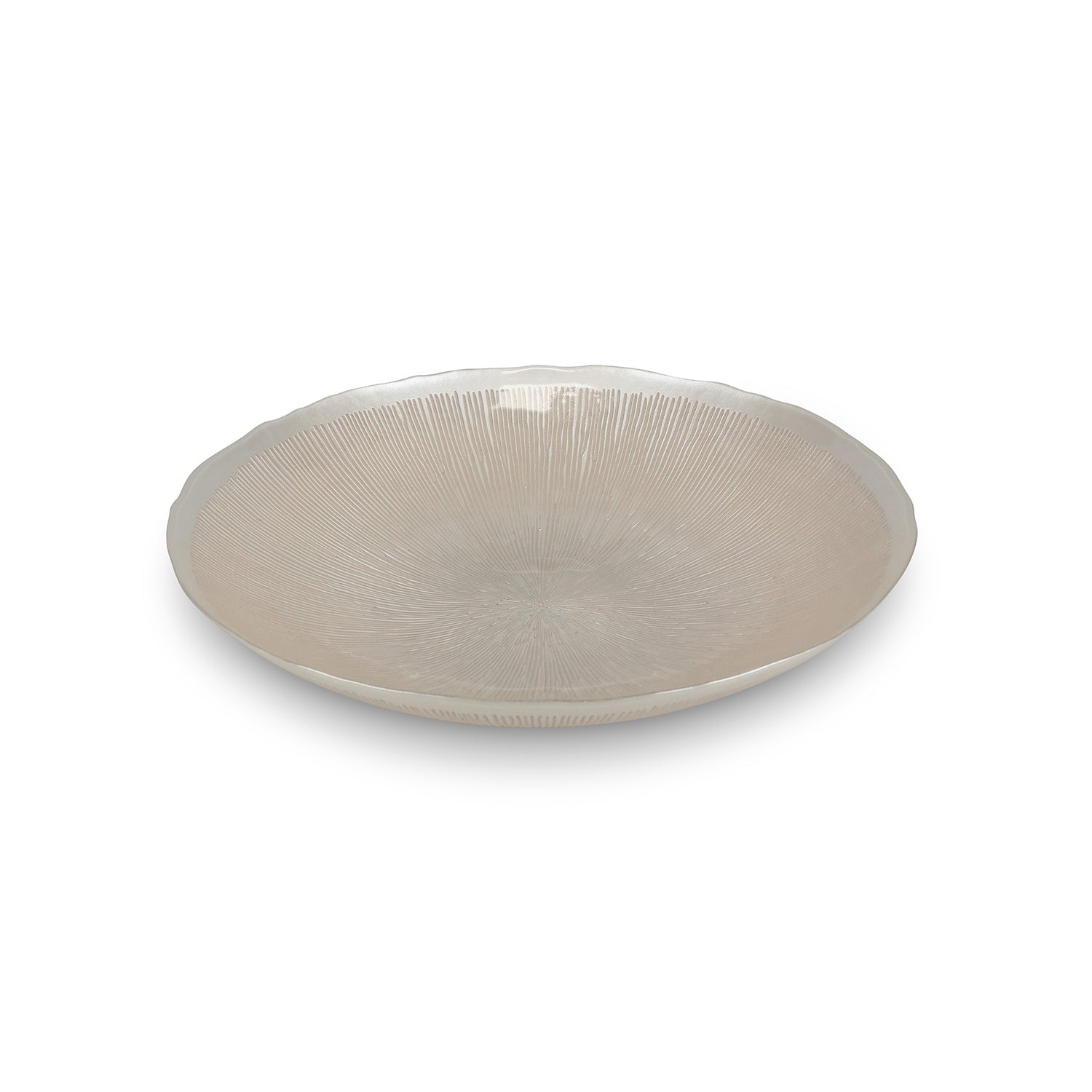 S|P Collection - Sierschaal 40xH6,5cm glas pearl Cosmo