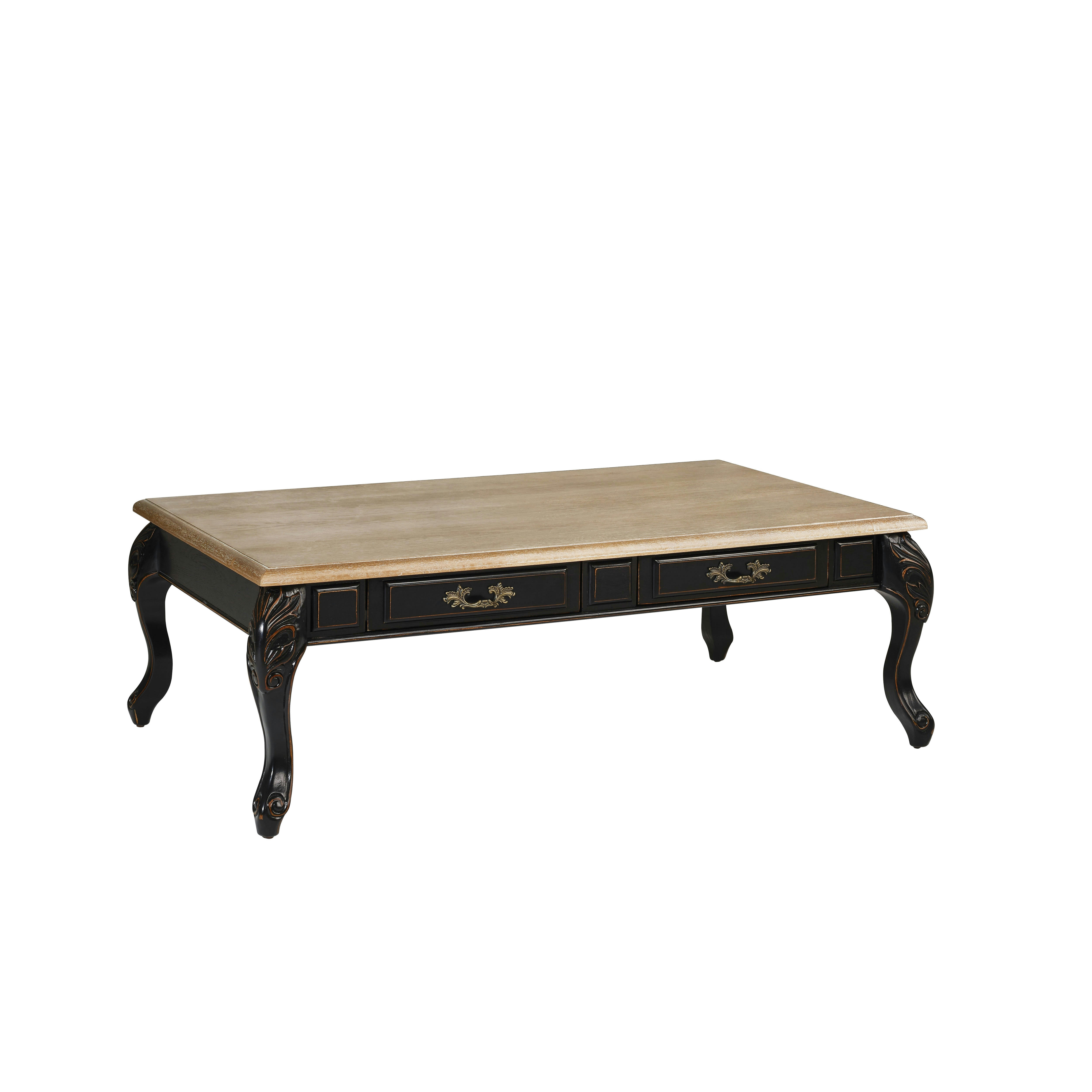 MARIANNE - Table basse et plateau chêne
