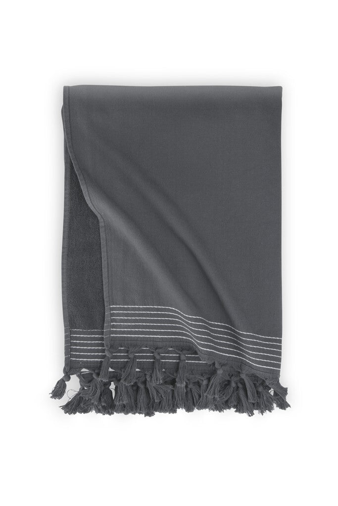 Walra - Hamamdoek Soft Cotton - 100x180 cm - Antraciet