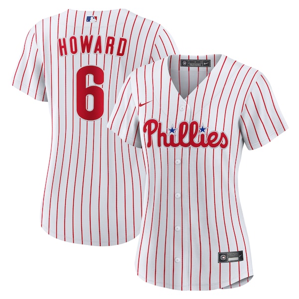 Ryan Howard Philadelphia Phillies Nike Women's Replica Jersey - White/Light Blue