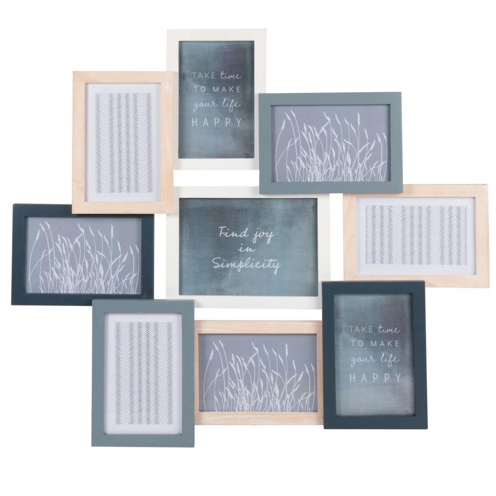 RELIEF - Cadre multivues 9 photos en pin 58x50