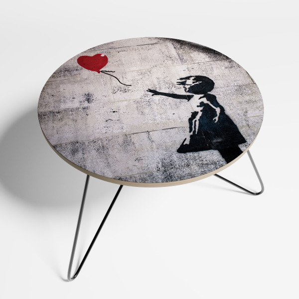 BALLON GIRL (BANKSY) Stolik kawowy mały