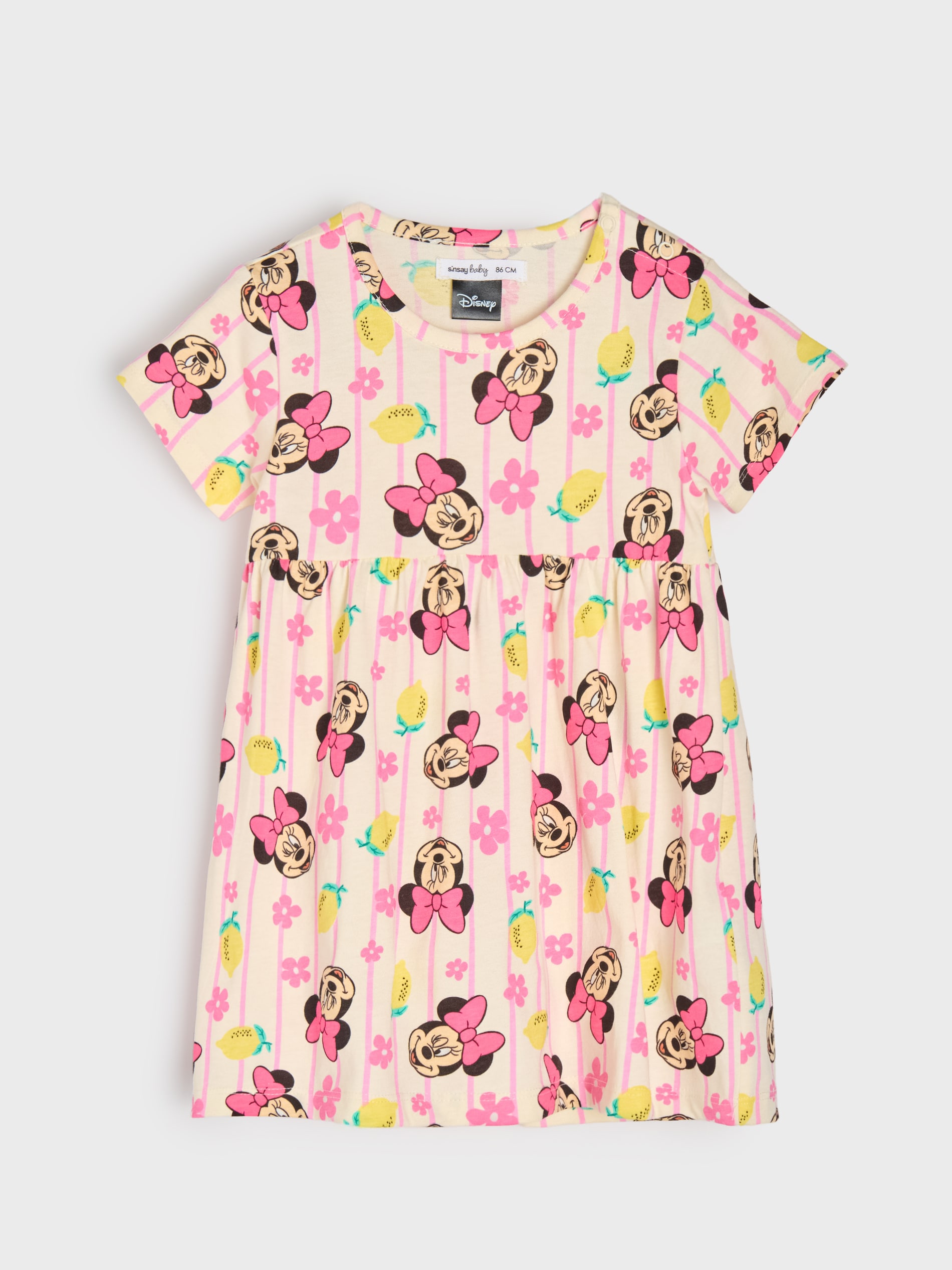 Sukienka babydoll ze wzorem Minnie Mouse