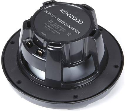 Kenwood KFC-1653MRB 150W Marine Speakers, Black, 6-in