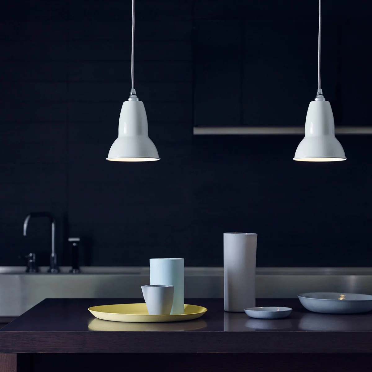 Anglepoise - Original 1227 Pendelleuchte, linen white (Kabel: grau)