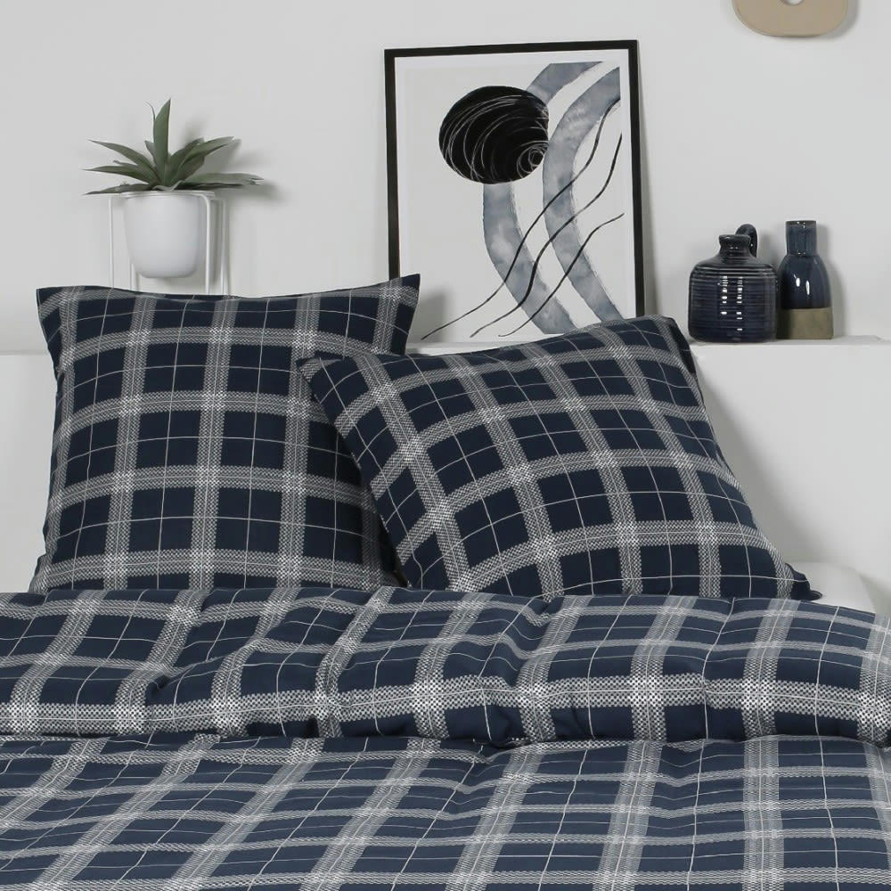 - Parure de couette 100% coton flanelle imprimée 260x240 2 taies