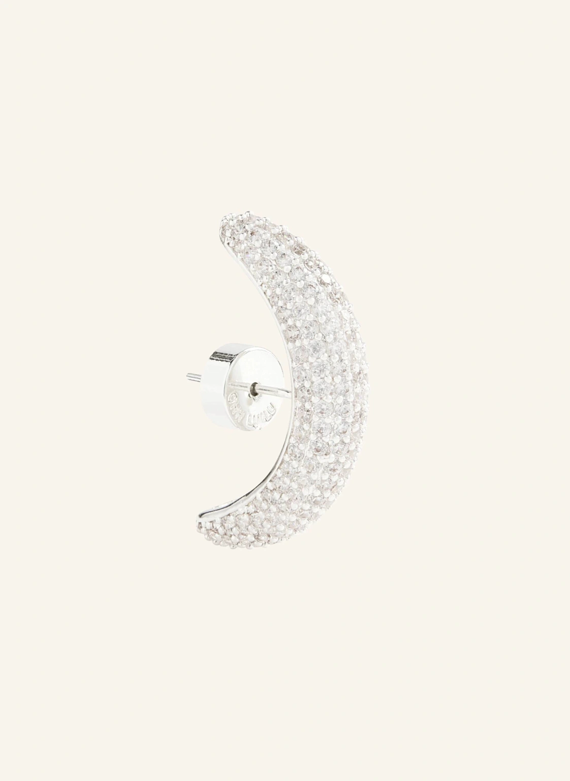 OHH LUILU Single-Ohrring AMARA MINI PAVé STUD by GLAMBOU