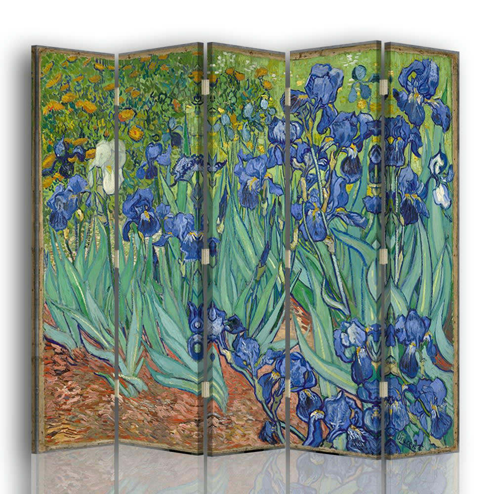 - Paravent - Cloison Iris - Vincent Van Gogh cm 180x170 (5 volets)