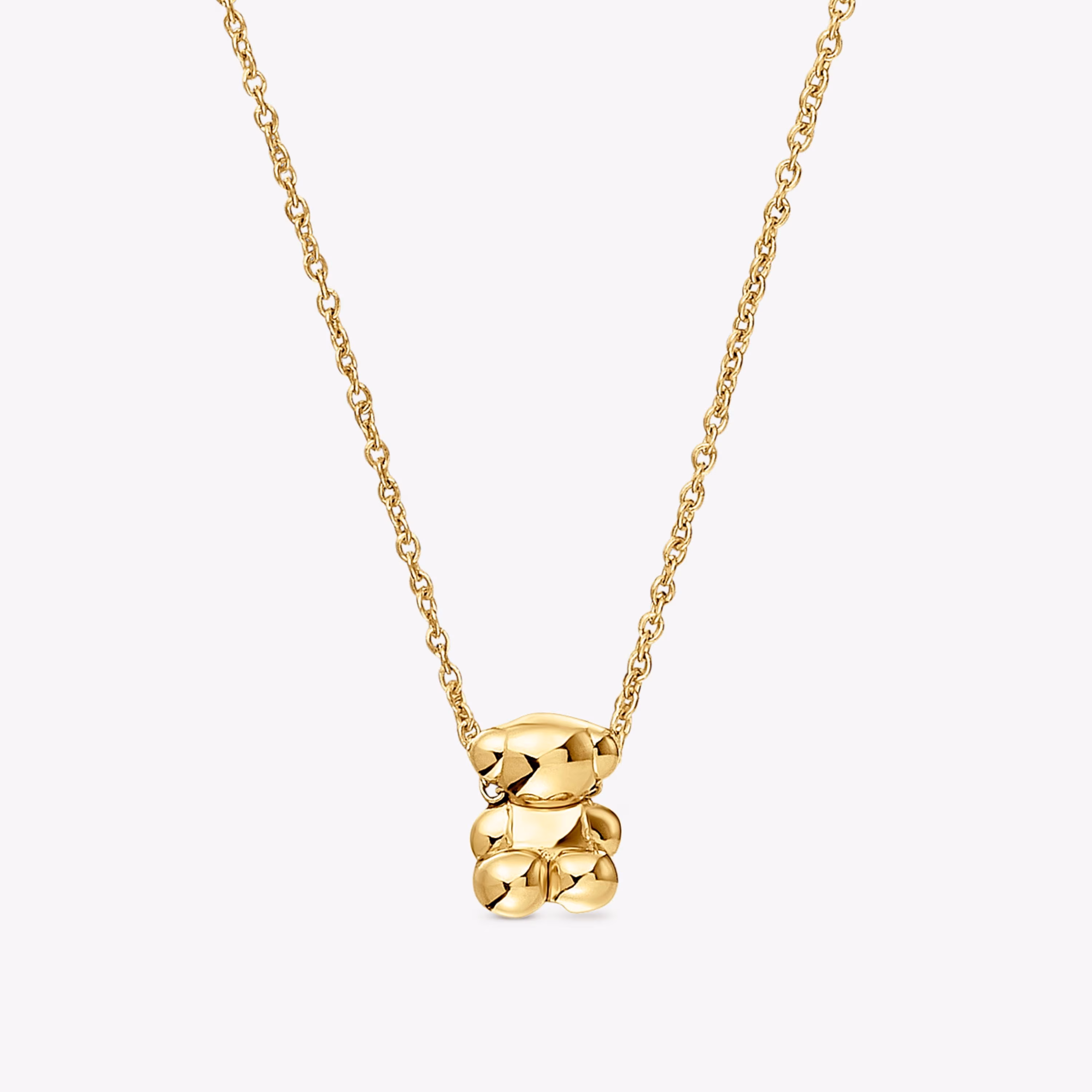 Collar de oro y motivo oso Bold Bear
