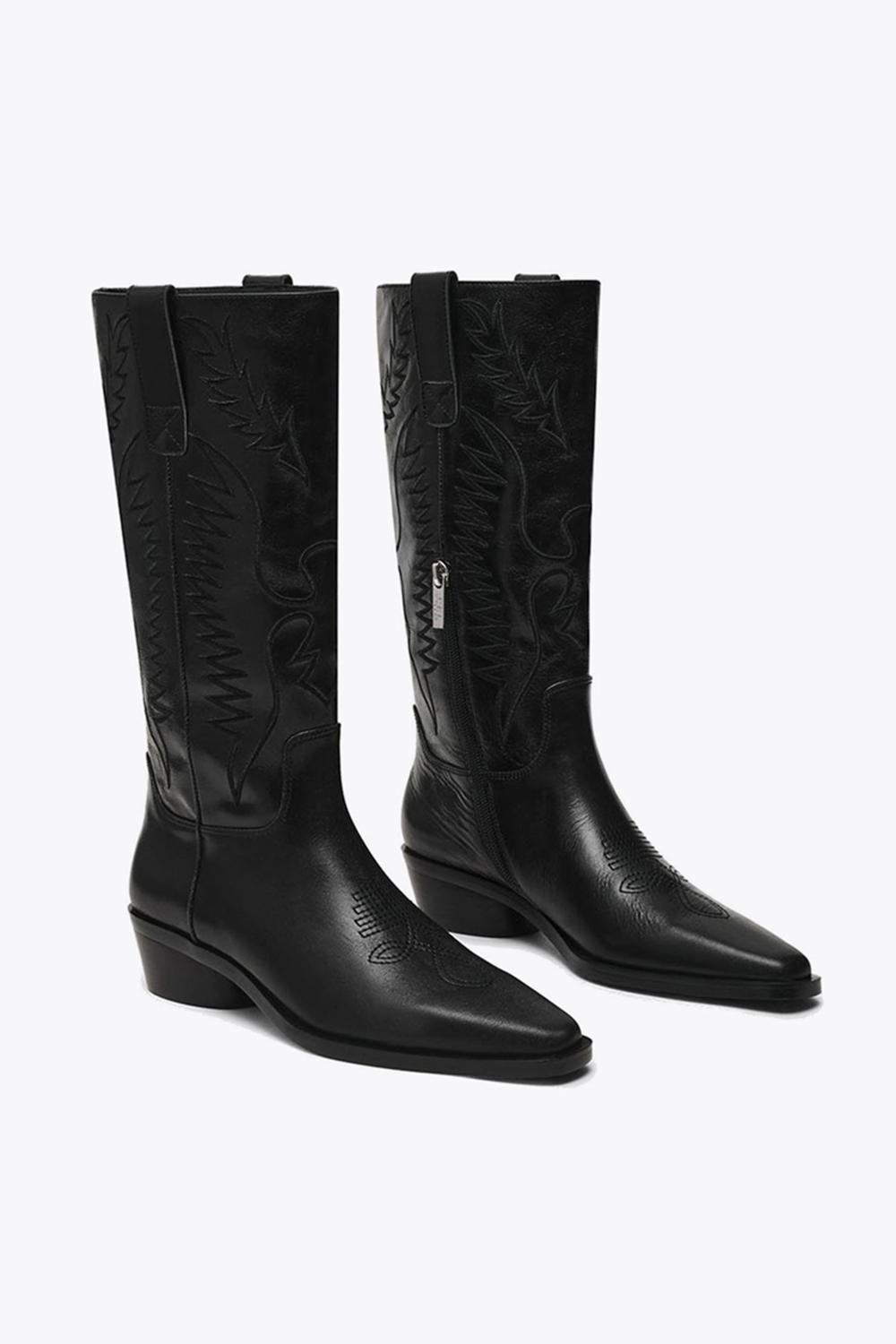 STEVE MADDEN Trevi Boot Black' Leather Boots