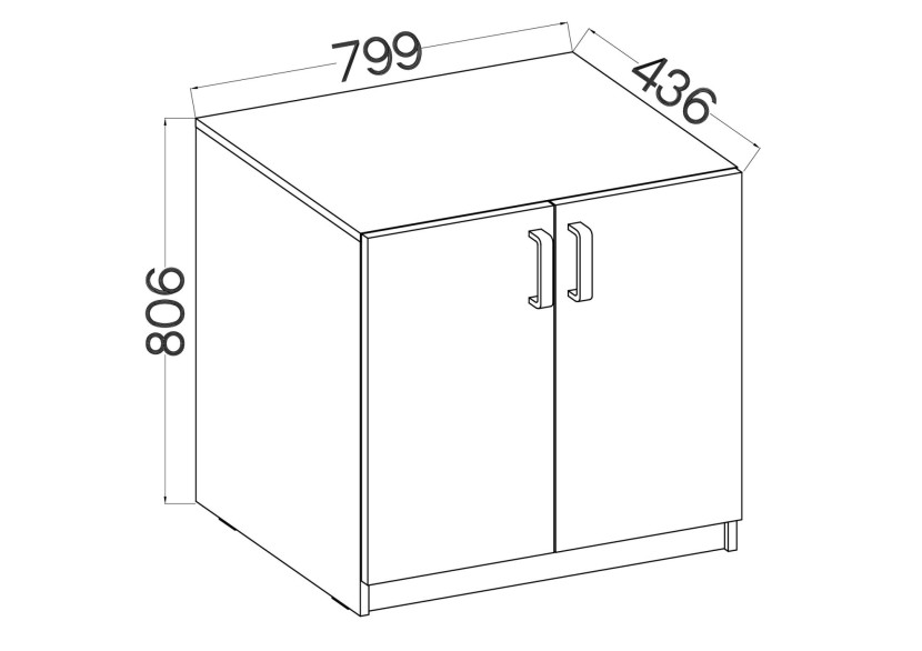 Szafka dolna TEKSAS 102 2F JS
