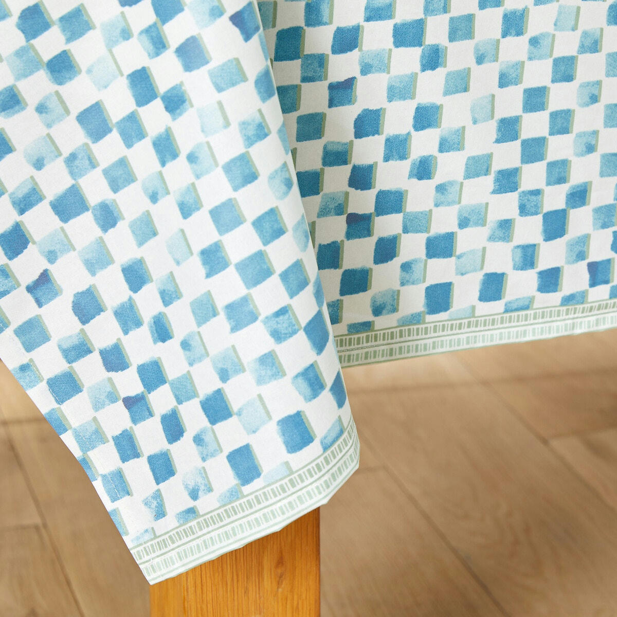 Nappe type toile cirée, pur coton souple, Rossano