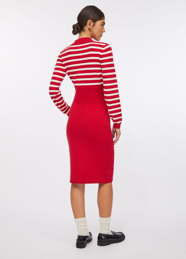 Abito a righe in maglia