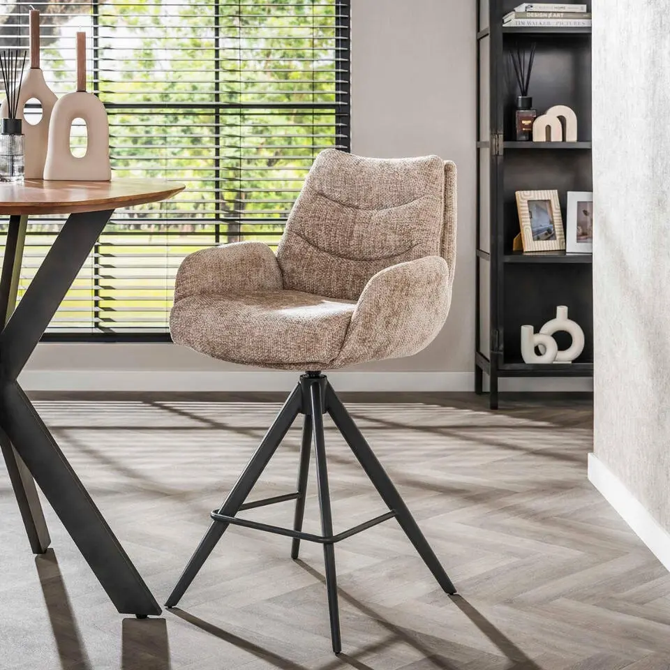 Fraaai - Zac barstoel lounge - rich zand