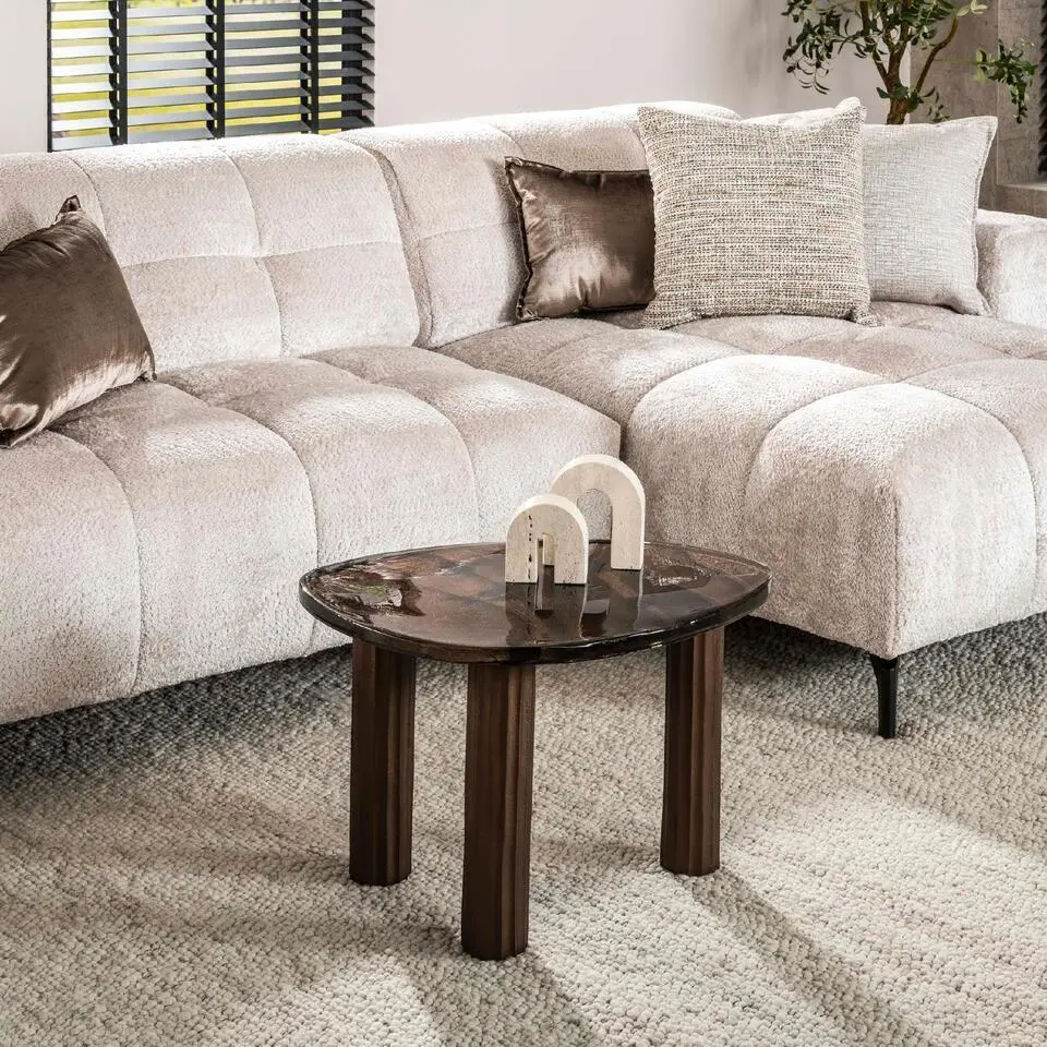 Nest of Nora Salontafel Olav M - Kleine bijzettafel - Antiek koper