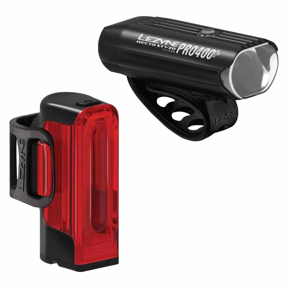 Lezyne Hecto Drive Pro 400  / Strip Drive  STVZO light set