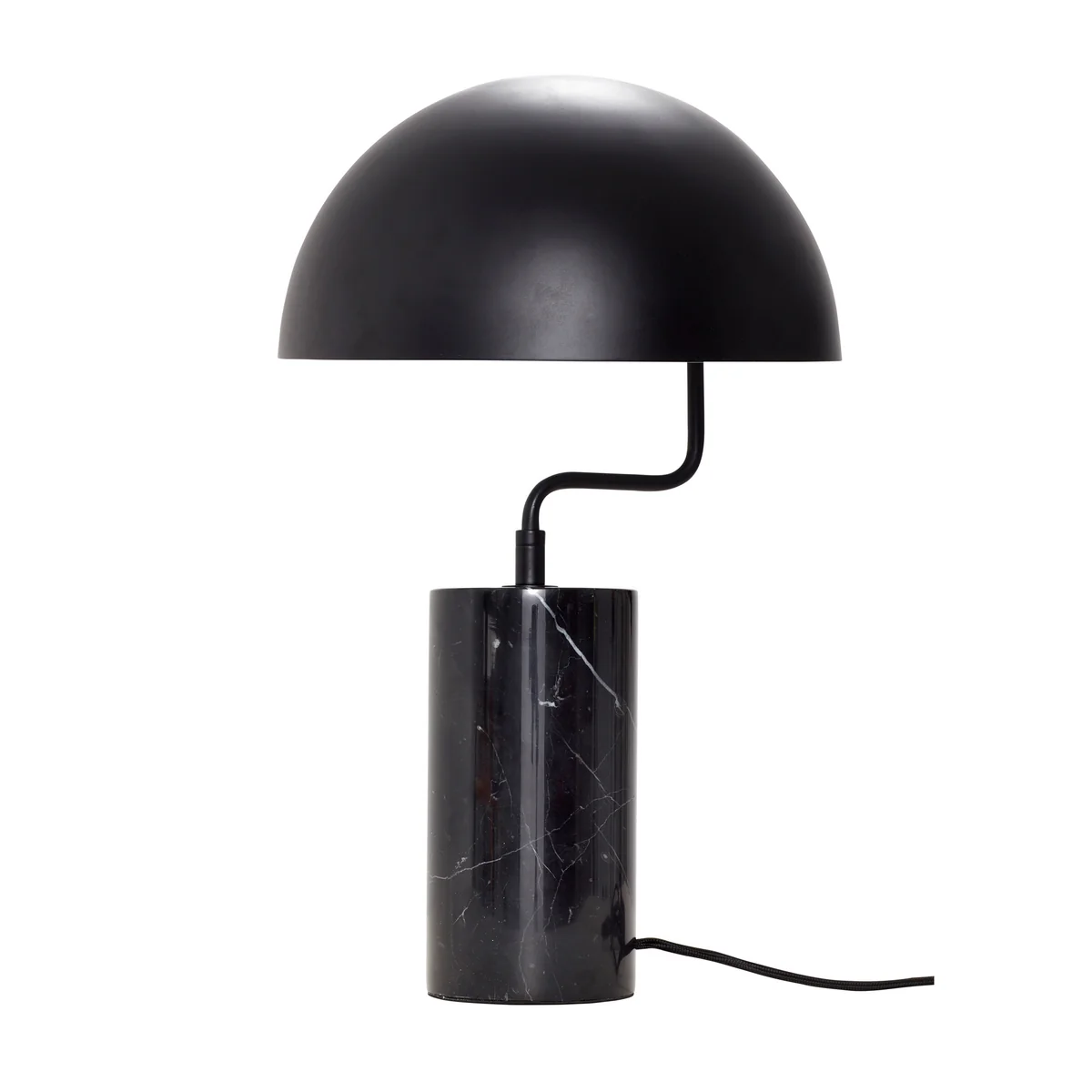 Hübsch Interior - Marmor Tischleuchte, schwarz