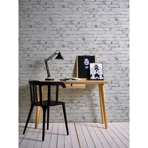 Vliestapete »Best of Wood´n Stone«, weiß/grau, strukturiert, für Feuchträume geeignet