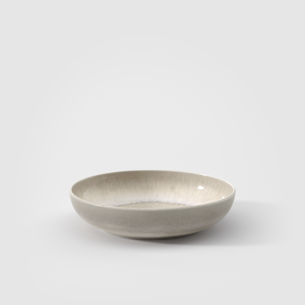 Perlemor Pasta bowl - Beige, 22 oz, Premium Porcelain