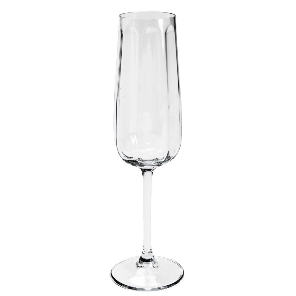 Fl&ucirc;te à champagne en verre 240ml x3