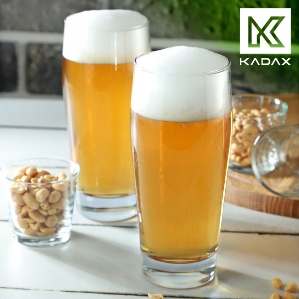 KADAX Kufel Do Piwa 510ml Szklany Szklanka Wysoka