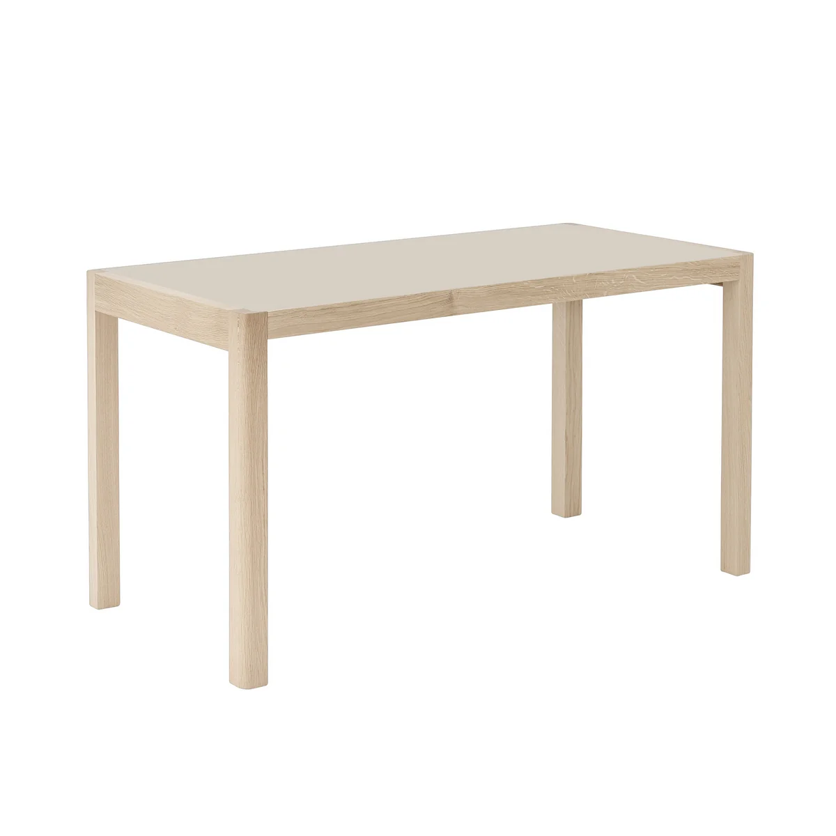 Muuto - Workshop Schreibtisch 130 x 56 cm, Eiche / warmes grau