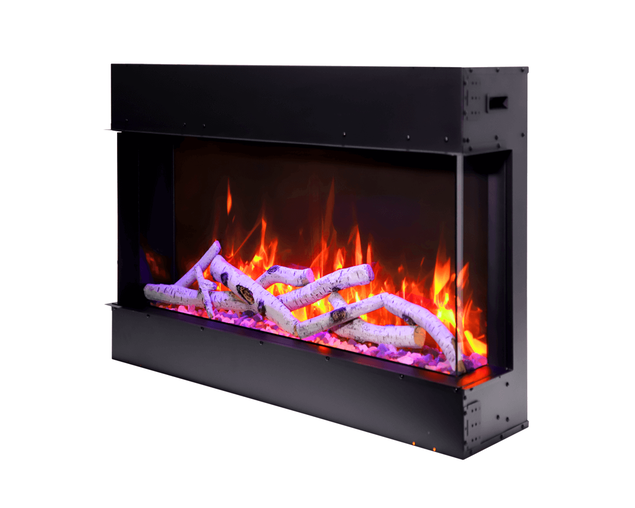 Amantii Smart 30" unit &ndash; 10 5/8" in depth 3 sided glass fireplace