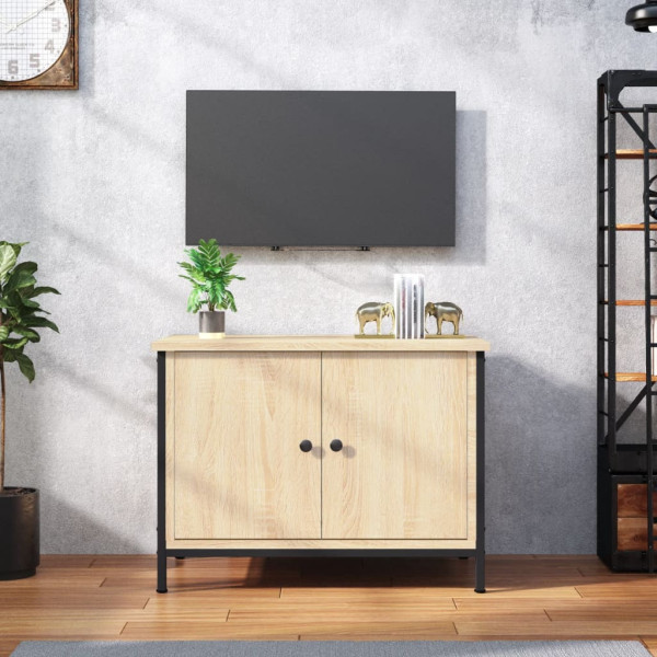 Szafka Pod Telewizor Stolik Półka Szafka RTV Brązowa 60x35x45 cm