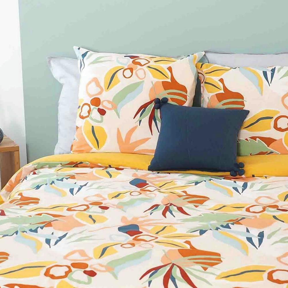 LUCIA - Parure de lit 2 places coton à motifs 240x260 cm